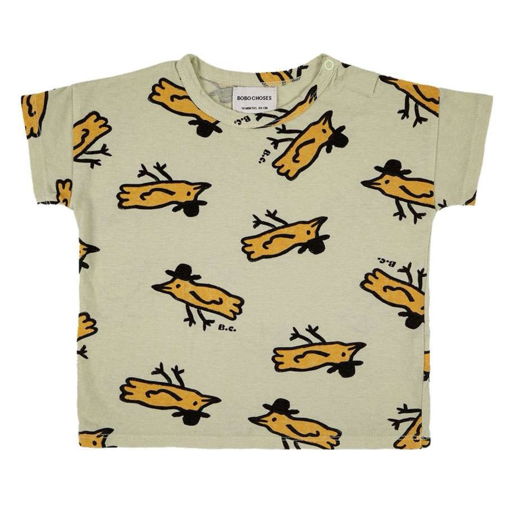 Bobo Choses Tee with Bird Pattern